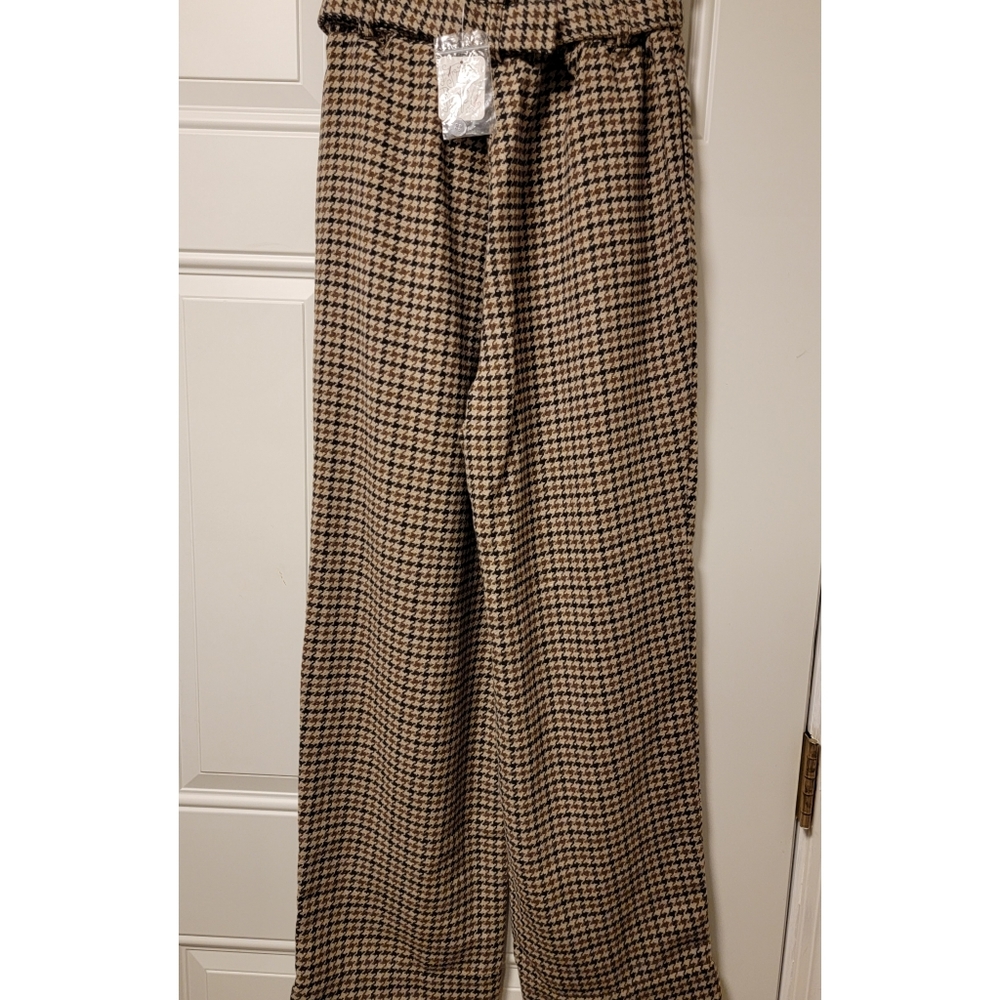FREE PEOPLE  - Maryam Houndstooth Paperbag Pants - Picture 6 of 8